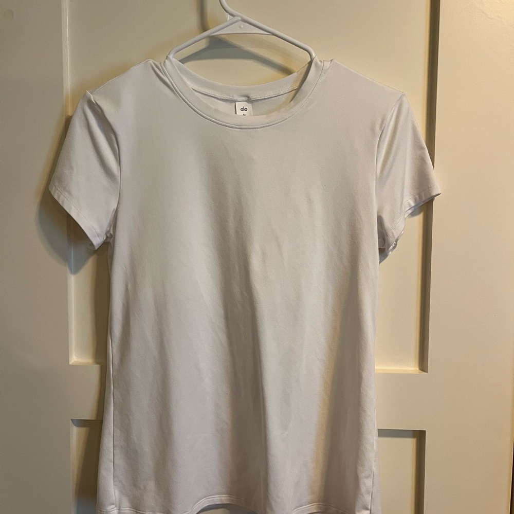 Alo White Short Sleeve Shirt - never been worn